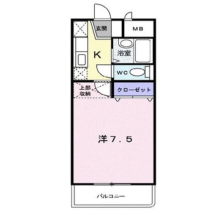 椎迫 徒歩2分 3階の物件間取画像